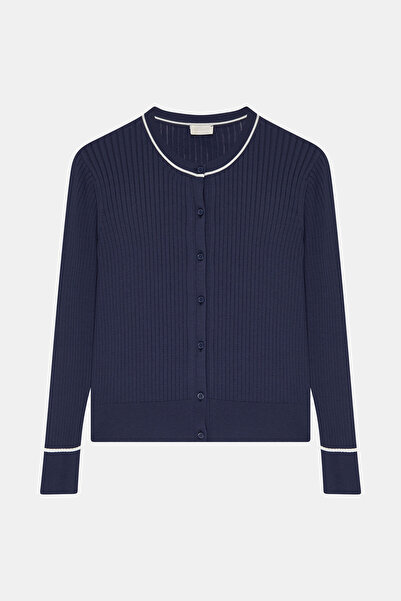 W Collection LACİVERT DÜĞMELİ HIRKA