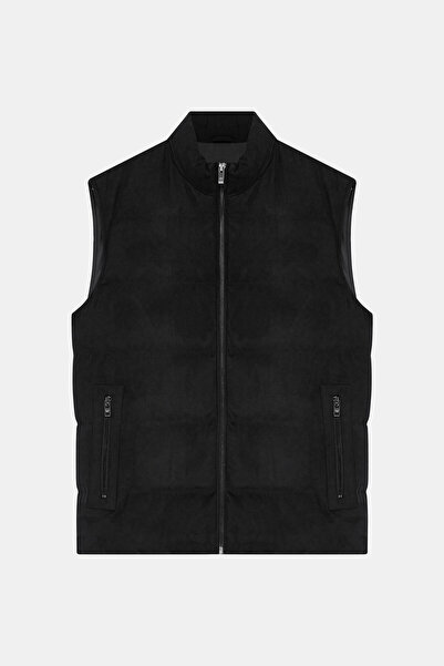 W Collection FERMUARLI SİYAH YELEK