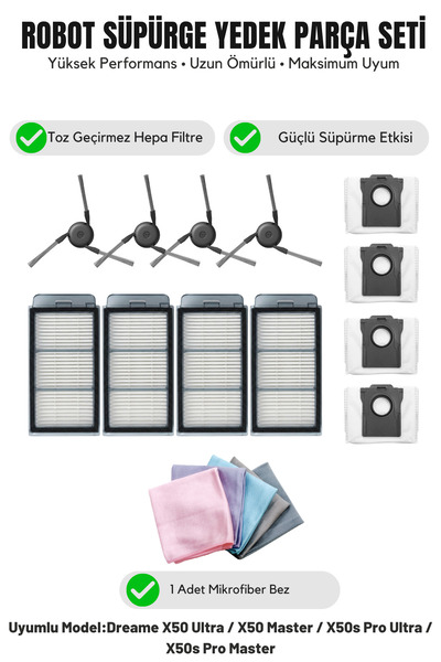 Asgard Grup Συμβατό με Dreame X50 Ultra/X50 Master/X50s Pro Ultra/X50s Pro Ma...