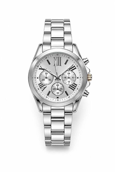 Juuuj Silver Color Silver Metal Strap Lightweight Steel Wristwatch Suitable f...