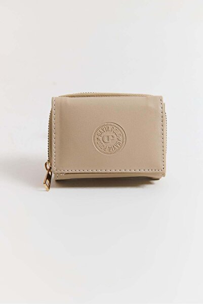 Juuuj Mink Faux Leather Textured Sports Model Multi-Compartment Zippered and ...