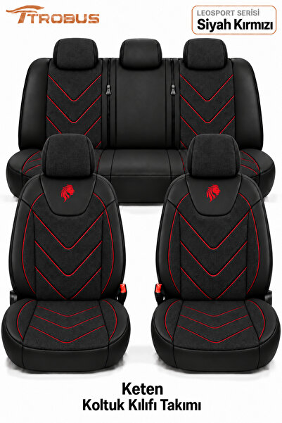 TROBUS Fiat Egea Cross 2020 Sonrası Uyumlu LeoSport Serisi Siyah Kırmızı Orto...