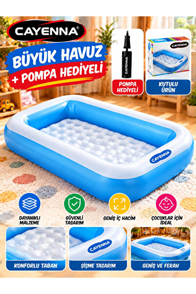 cayenna Şişme Havuz + Pompa Hediyeli – Konforlu ve Geniş Kullanım Alanı