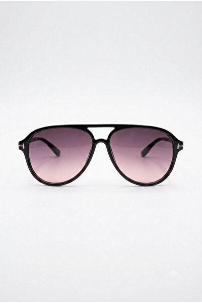 Juuuj Black Smoked Glass Drop Model Metal Detailed Classic Form Casual Sungla...