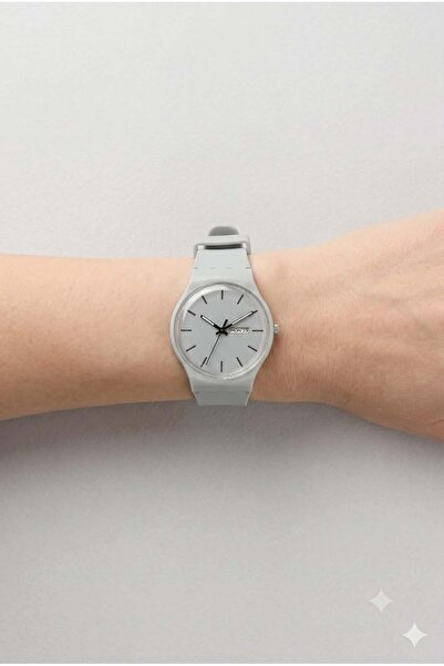 Juuuj Simple Design with Gray Silicone Strap Round Case Analog Wrist Watch Su...
