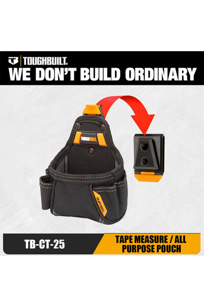 Choice حقيبة أدوات متينة من Toughbuilt TB-CT-25 ClipTech لحمل شريط القياس، من...