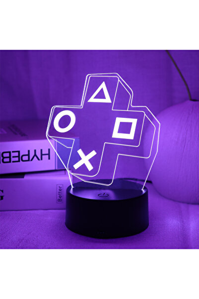 Choice USB Plug black 1PC Gaming Experience Cross Button 3D Night Light Touch...