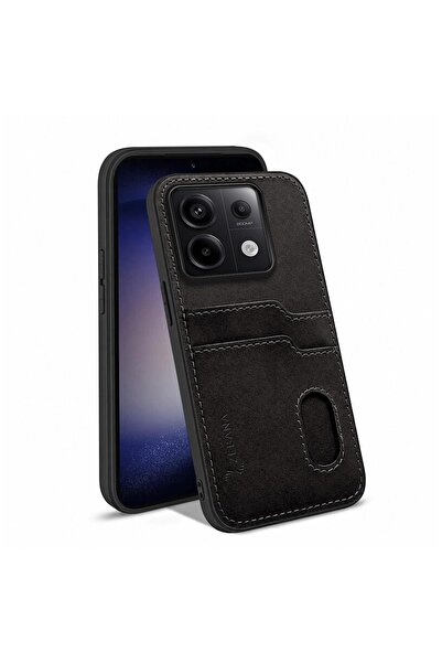 Zebana Xiaomi Redmi Note 13 Pro 4G Uyumlu Kılıf Zebana Kartlıklı Lüx Deri Kıl...