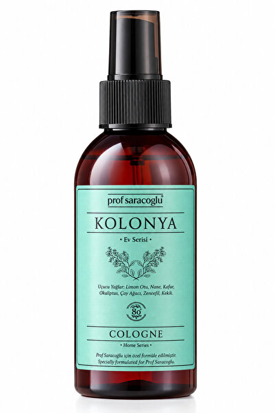 prof saracoğlu Kolonya 150 ml (LİMON OTU, NANE, KAFUR, OKALİPTUS, ÇAY AĞACI, ...