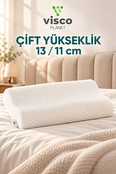 Visco Planet Visco Yastık Destekli Ortopedik Yastık Visco Boyun Yastığı