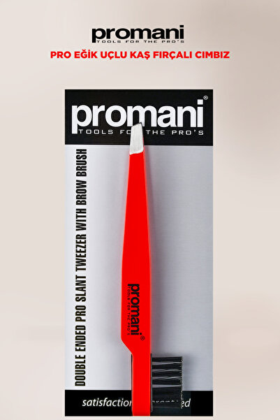 Promani Pr-929 Eğik Uçlu Kaş Fırçalı Cımbız