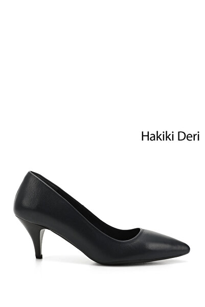 GÖNDERİ(R) Kadın Lacivert Antik Sivri Burun Orta Ince Topuklu Stiletto