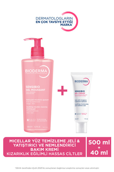 Bioderma Hassas Ciltler için Kızarıklık Karşıtı Nemlendirici & Micellar Yüz T...