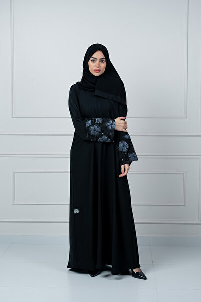LAVİNİA عباية نسائية من لافينيا, قماش انترنت قصه عاديه