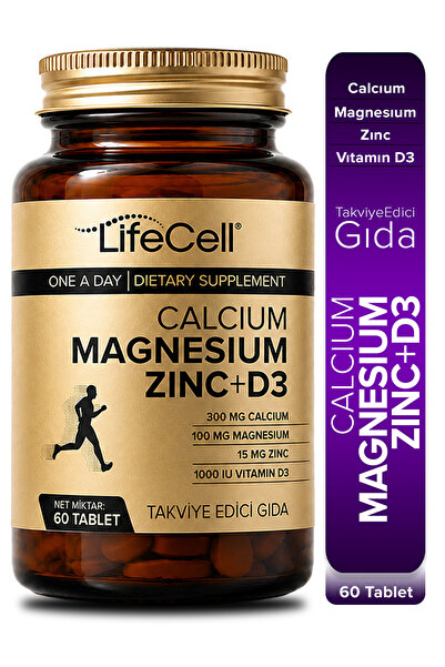 Lifecell Calcium - Magnesium - Zinc - D3 - (KALSİYUM MAGNEZYUM ÇİNKO VE VİTAM...