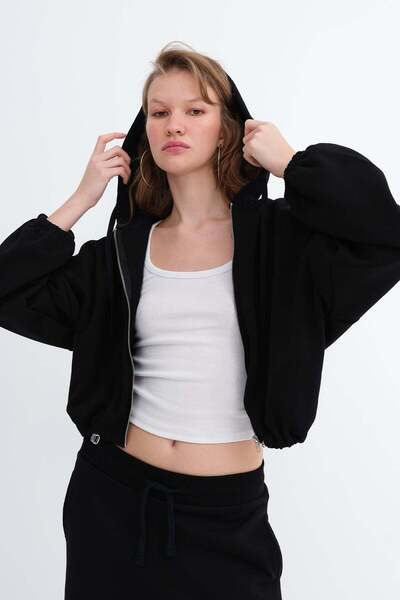 Addax Raised Zipper Sweatshirt H03024