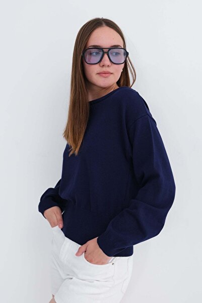 Addax Boat Neck Knitwear Sweater K10330