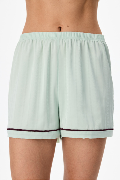 Penti Mint Aurora Saten Çiçekli Şort Pijama Altı