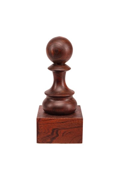 Sunrise Chess & Games Trofeu de șah din lemn - pion negru