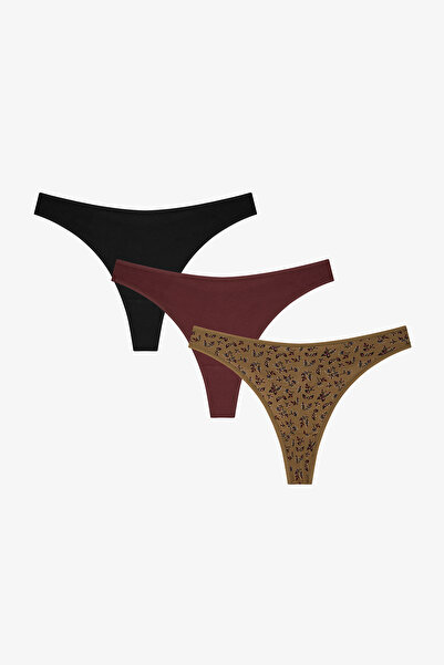 Penti Wild Rose Çiçekli 3'lü Tanga