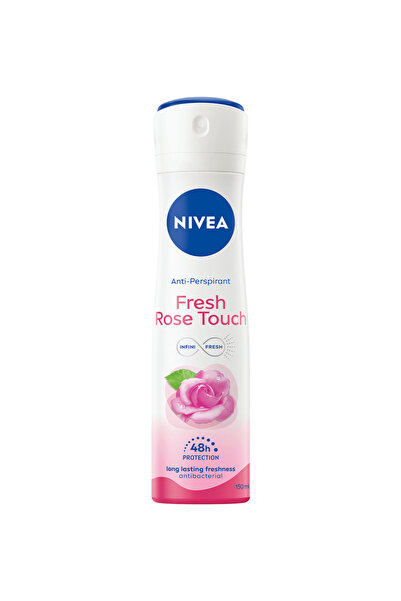 NIVEA Spray Deodorant Fresh Rose Touch pentru Femei, 48h, 150 ml