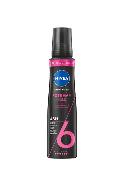 NIVEA Spumă de coafat cu fixare extremă, fixare extra puternică, 150 ml