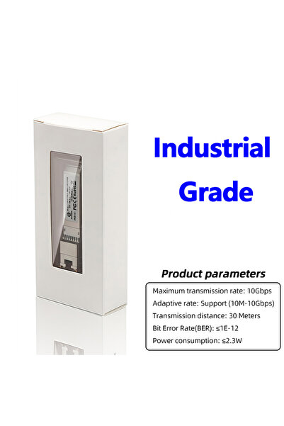 choice2 10G industrial-grade RJ45 SFP Module Adaptive Rate Plug and Play 1G /...