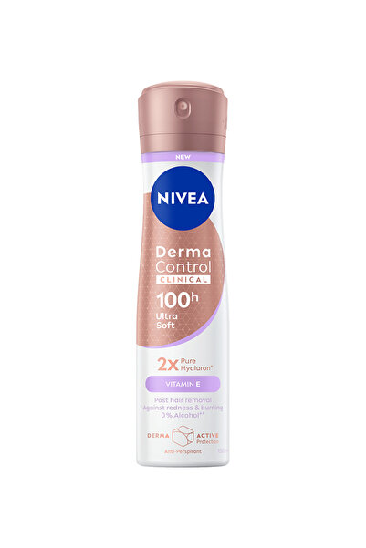 NIVEA Derma Control Clinical Ultra Soft Spray Antiperspirant pentru Femei, 96...