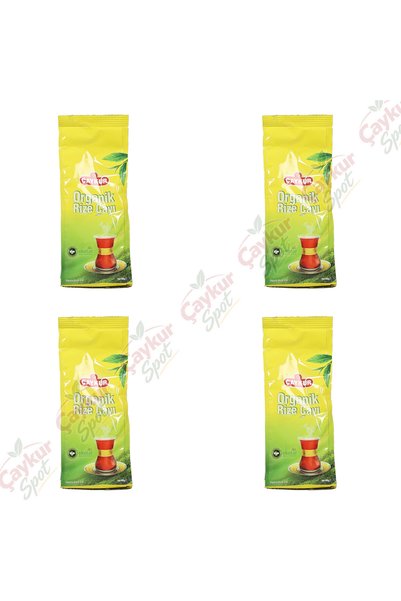 Çaykur Gift Organic Riza Tea 80 Gr X 4 Pieces Black Bulk Tea Ekotar Certified