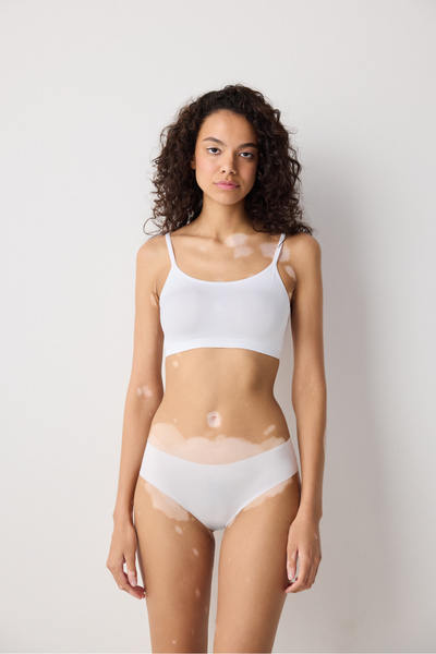 Penti White Nu Basic Covered Seamless Non-Wireless Bra