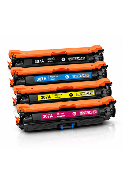 Generic 307A 4-Pack Compatible Toner Cartridge (With Chip) for HP 307A CE740A...