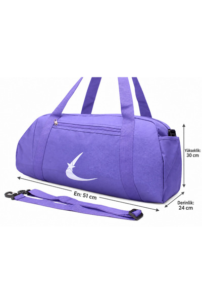 ÇantaExpress Geantă sport de culoare liliac Geantă de călătorie și geantă de fitness