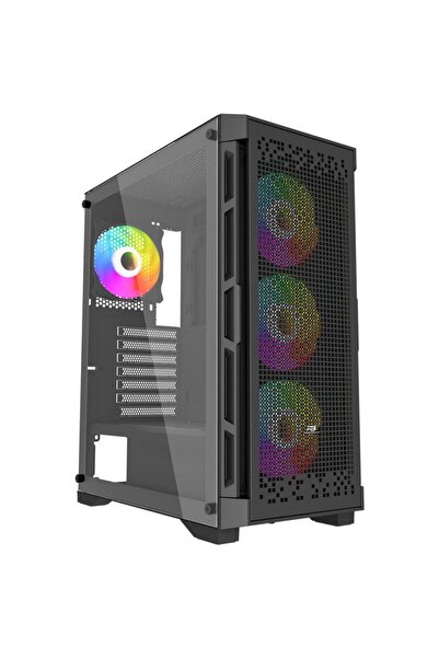 Power Boost POWERBOOST PB-PS7840B ATX RAINBOW FAN SİYAH 600W GAMING KASA