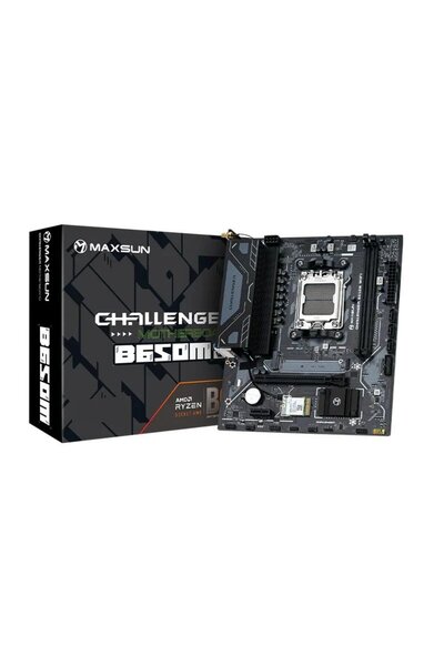 MAXSUN CHALLENGER B650M WIFI V2 6000(OC) DP HDMI M.2 MATX DDR5 AM5 ANAKART