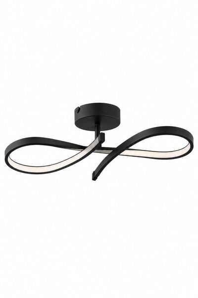 Apliqa Lustră LED Vetto Negru – Plafonieră LED Living, Corpuri Iluminat Candelabru