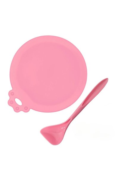 Choice 1set-pink Reusable Silicone Pet Can Cover Fresh-keeping Cover with Spo...