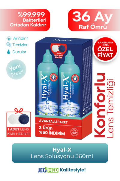 Hyal-X Lens Solüsyonu 360 ml x2 Sadece Lenslere Özel Avantaj Paket