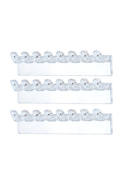 Choice1 6pcs 3/6/8/12pcs Transparent Hook Wall-Mounted Jewelry Rack Comes wit...