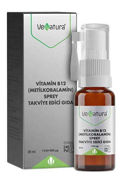 VeNatura Vitamin B12 (metilkobalamin) Sprey 20 Ml
