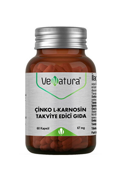 VeNatura Çinko L-Karnosin 67mg 60 Kapsül