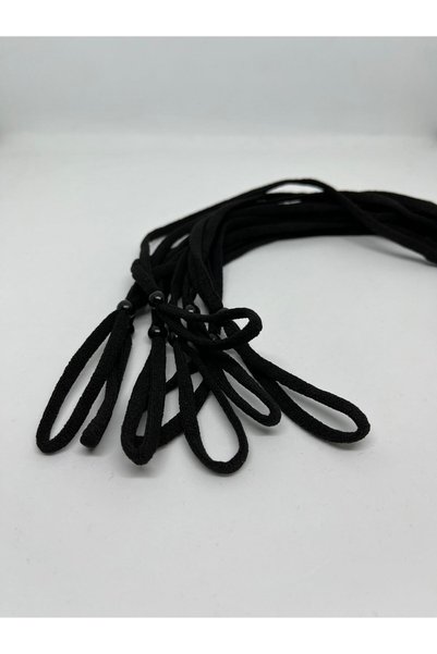 funeyes Black Children's Glasses Cord Black 10 Pieces with Snap-On Adjustment...