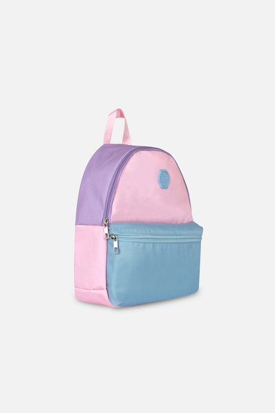 ICONE BAG Üç Pastel Renkli Çocuk Sırt Çantası, Pembe Lila Mavi Kız Çocuk Sırt Çantası, Kız Çocuk Okul Çantası