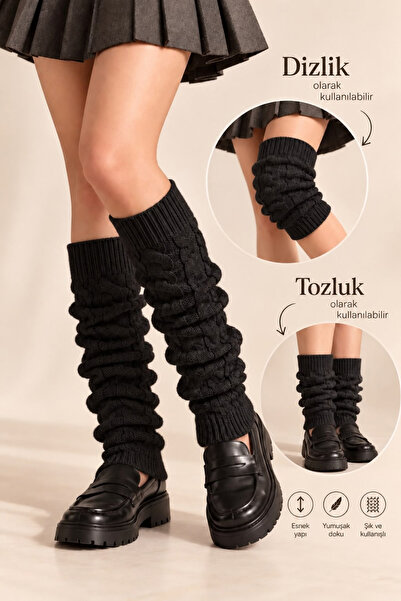 KARDEŞLER ÇORAP Women's Winter Knee Pads Leggings Socks