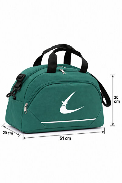 Bevitton Two-Compartment Long Strap Large Green Unisex Travel Fitness and Sports Bag
