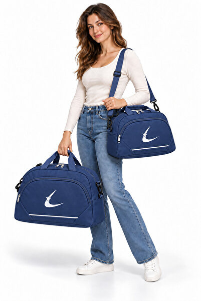 Bevitton Navy Blue Unisex Two-Compartment Long Strap Travel Fitness and Sport...
