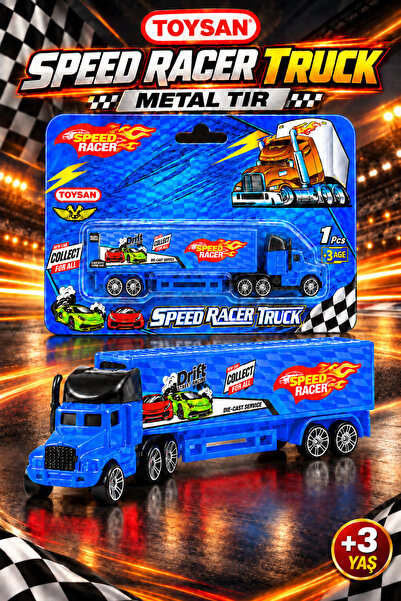 Toysan SPEED RACER TRUCK MAVİ METAL TIR