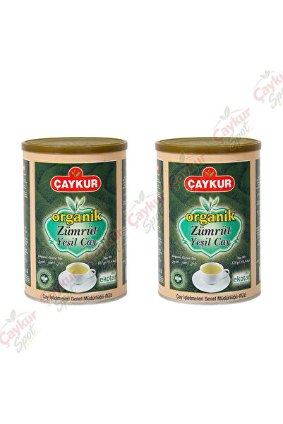 Çaykur ORGANİK ZÜMRÜT YEŞİLÇAY 125 GR X 2 ADET SİLİNDİR KUTU DÖKME YEŞİLÇAY E...