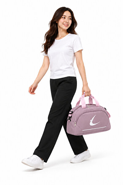 Bevitton Lavender Two-Compartment Long Strap Unisex Medium-Sized Travel Fitne...