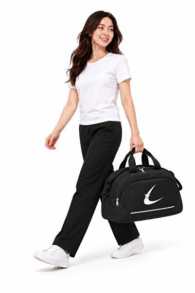 Bevitton Two-Compartment Long Strap Large Black Unisex Travel Fitness and Spo...
