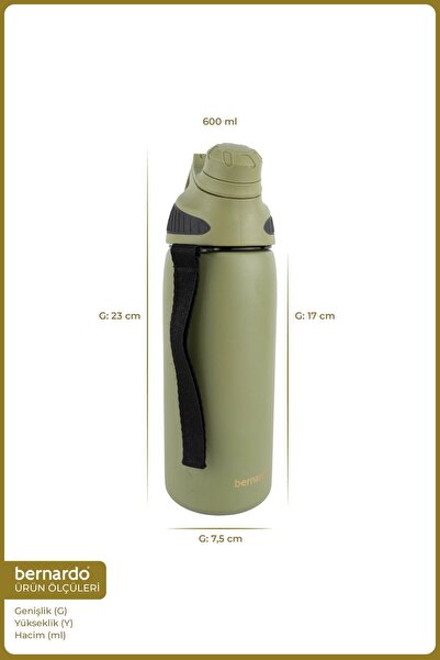 Bernardo Viva Thermos Flask Green 600ml